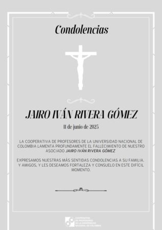 Condolencias – Jairo Ivan Rivera