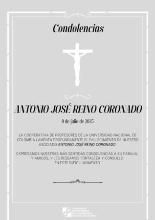 Condolencias – Antonio Jose Reino Coronado